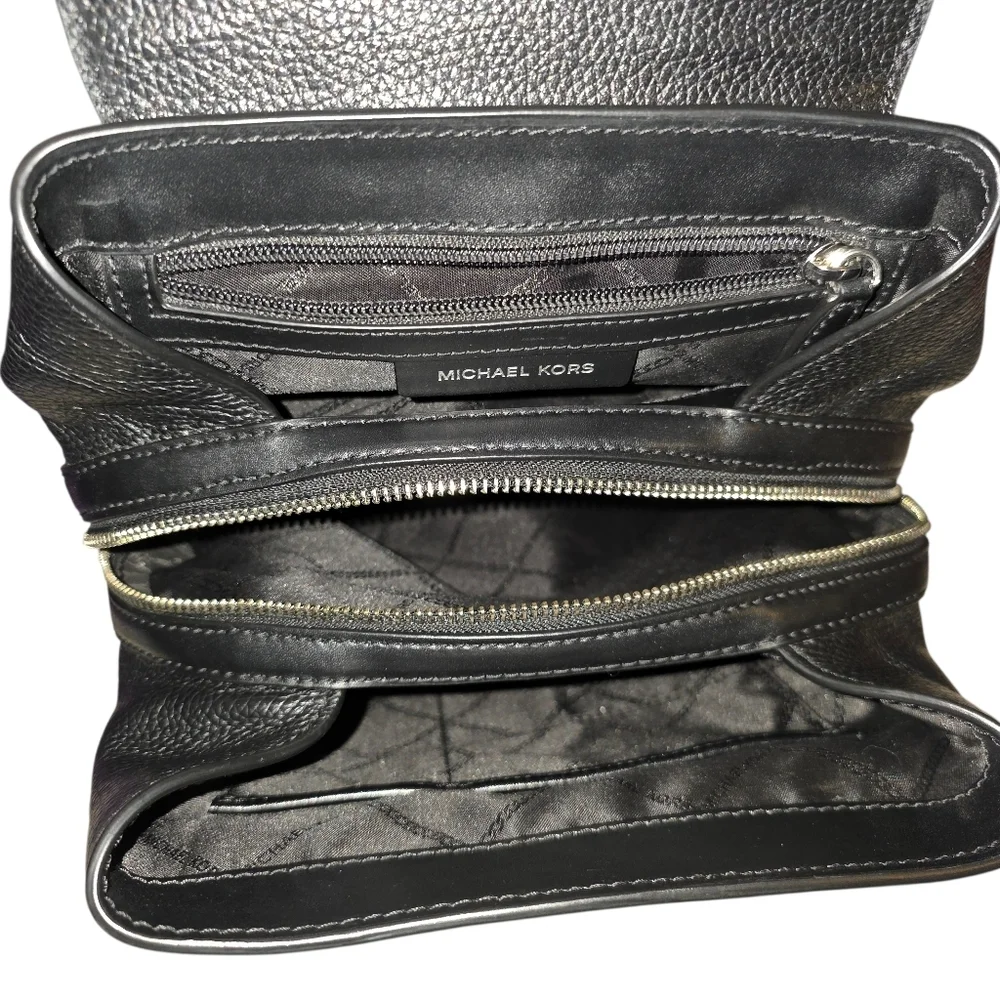 Michael Kors Raven Medium Leather Backpack - Picture 8 of 9
